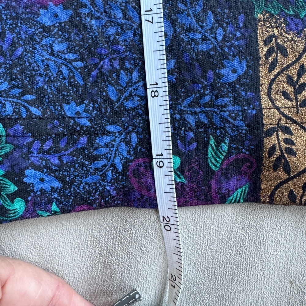 Vintage 80s Blazer, blue and purple with Gold Embellishments - Picture 10 of 11
